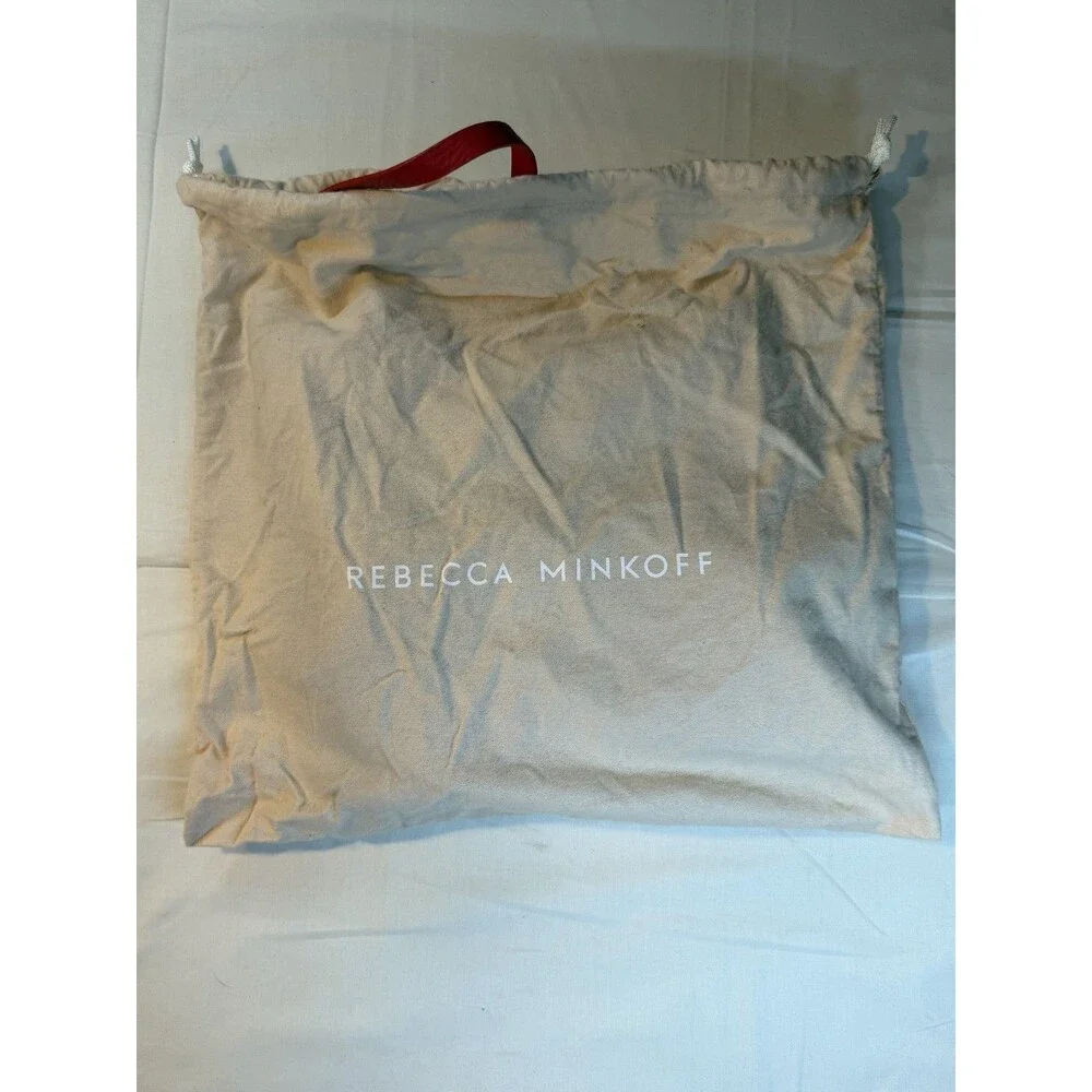 REBECCA MINKOFF Blythe Leather Backpack Red with Silver-Tone Hardware - NWT